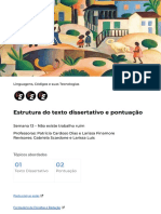 Português - Estrutura Do Texto Dissertativo e Pontuação