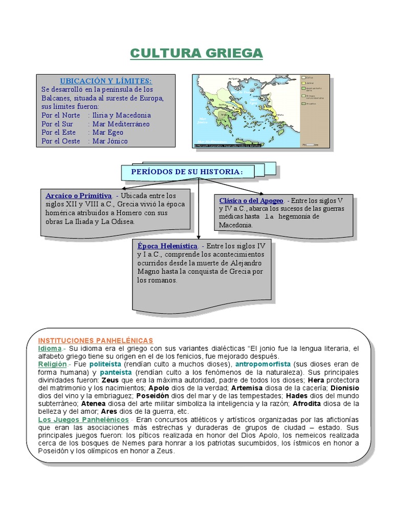 Historia y Cultura de la Antigua Grecia | PDF | Antigua Grecia | Esparta