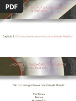 O trabalho filosófico. Argumentação