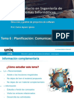 Tema 6 - Planificación-Comunicación y Recursos