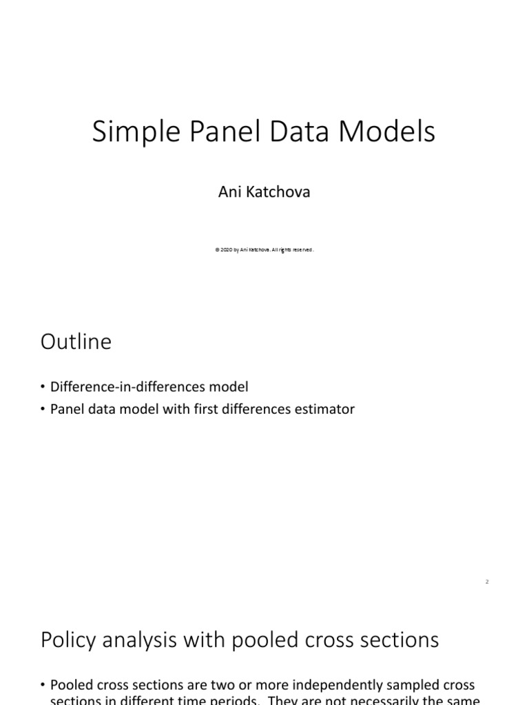 Multivariate Regression Models For Panel Data
