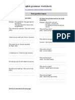 ES FACOLTATIVI Past Perfect Tense CON SOLUZIONI