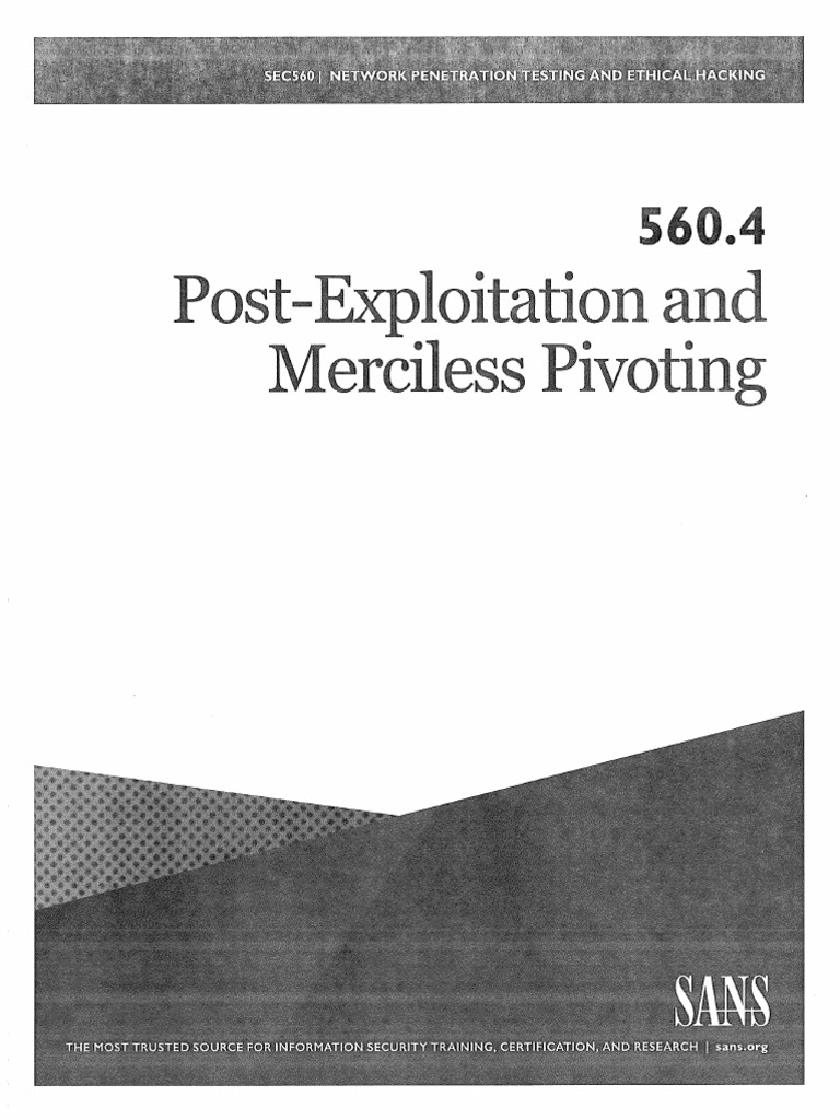 dokumen.pub_sans5604postexploitationandmercilesspivoting PDF File Transfer Protocol