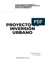 Proyecto de Inversión Urbano