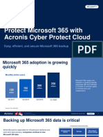 Acronis - Cyber Protect Cloud - Microsoft 365 Backup - Product Presentation