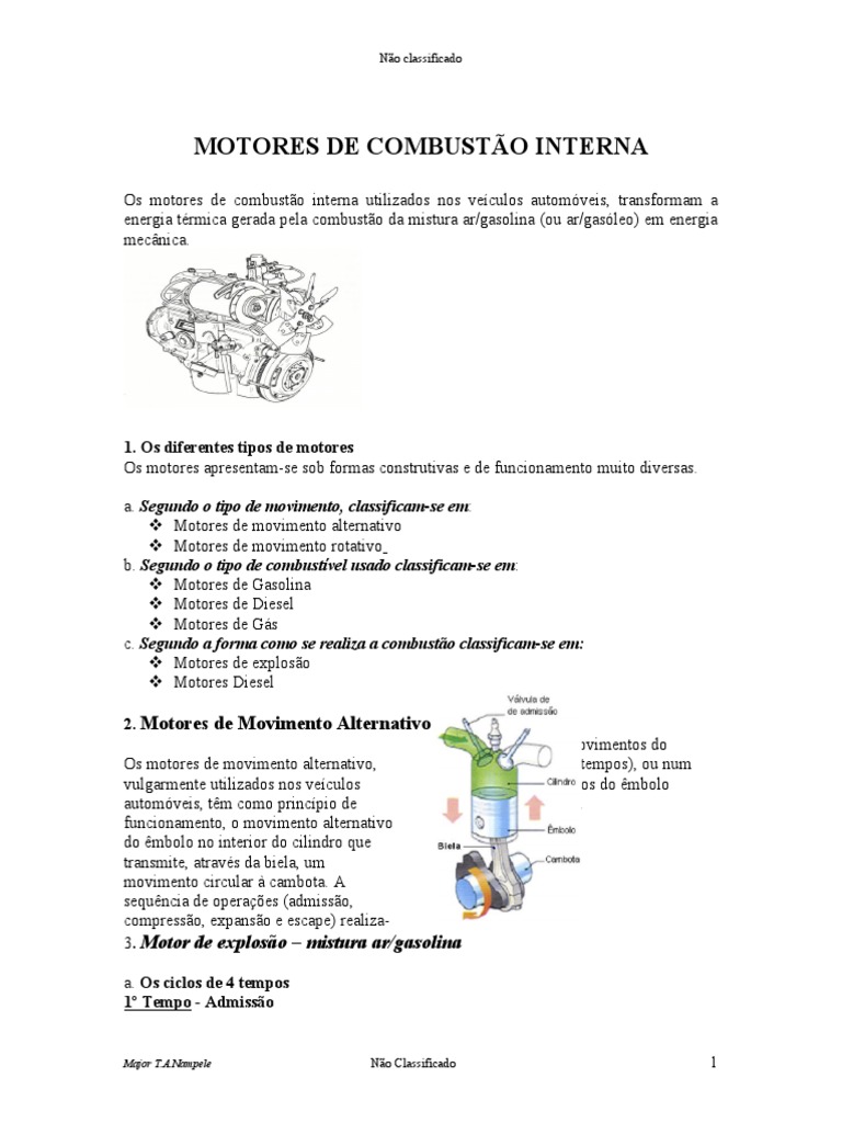 MOTORES | PDF | Motores | Motor de Combustão interna