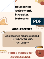 Adolescence Development, Struggles, Networks