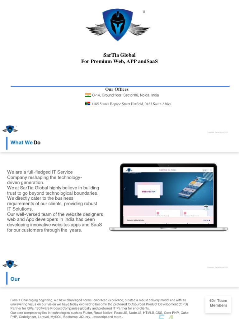 SarTia Global Company Profile+3 | PDF | World Wide Web | Internet & Web