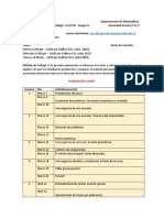 Planeación Curso de Cálculo II