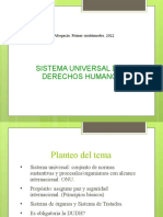 Sistema Universal de DDHH. Corvalan