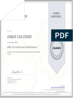 My Certificate Coursera