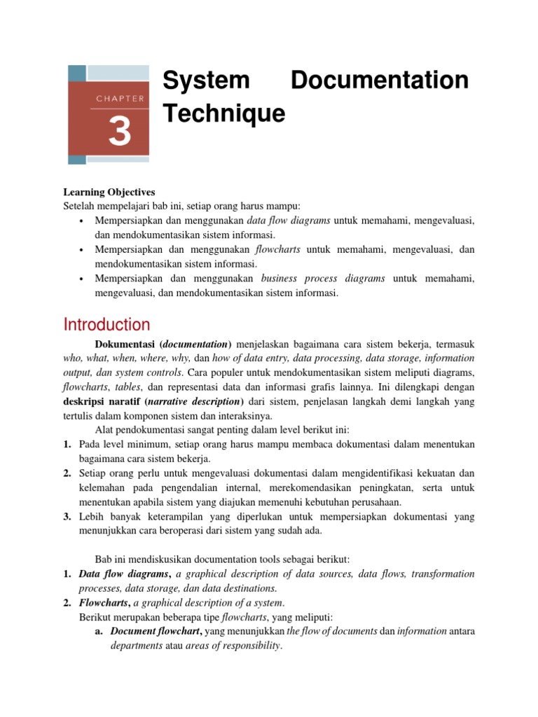 Bab 3 - System Documentation Technique | PDF | Pengelolaan Keuangan ...