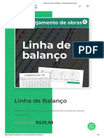 Cálculo de Linha de Balanço - Planejamento de Obras