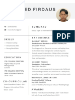 Firdaus Resume 1