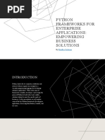 Python Frameworks For Enterprise Applications