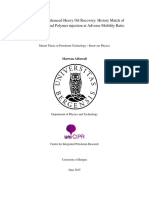 Simulation of Enhanced Heavy Oil Recovery: History Match of Waterflooding and Polymer Injection at Adverse Mobility Ratio