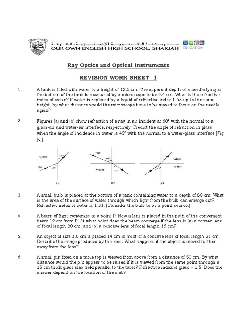 ray optics | PDF