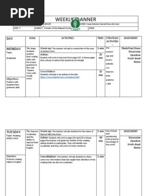 24 02 WEEKLY PLANNER 6th grade 