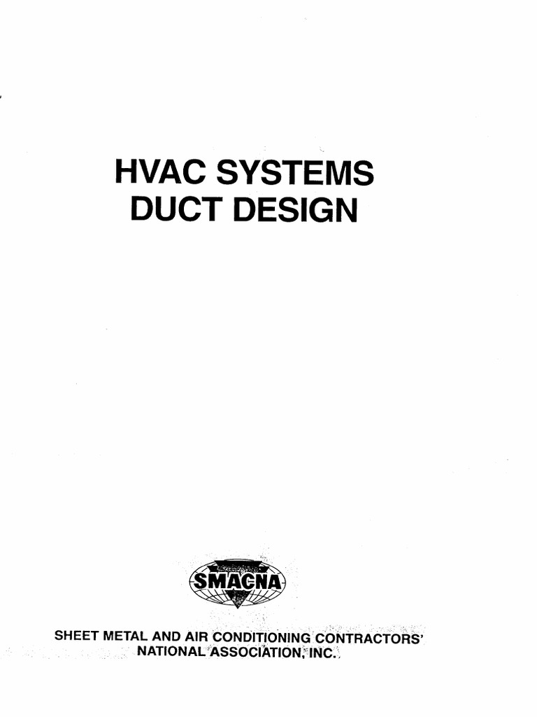 SMACNA HVAC Duct Design Manual | PDF | Duct (Flow) | Engineering ...