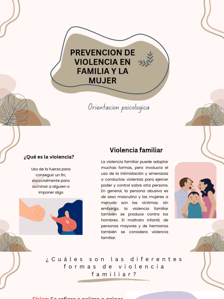 Prevención de la Violencia Familiar | PDF | La violencia contra las ...