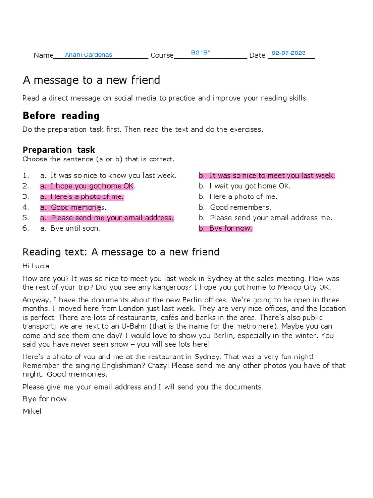 Reading and Writing | PDF