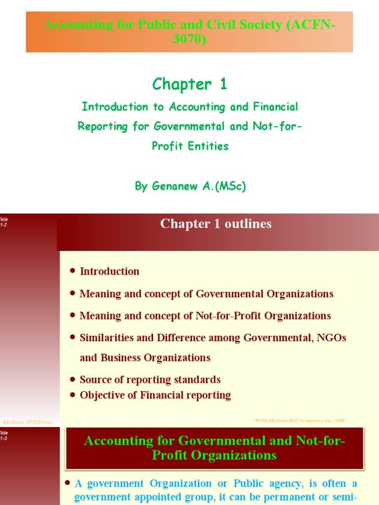 Chapter 1 PDF Fund Accounting Financial Statement