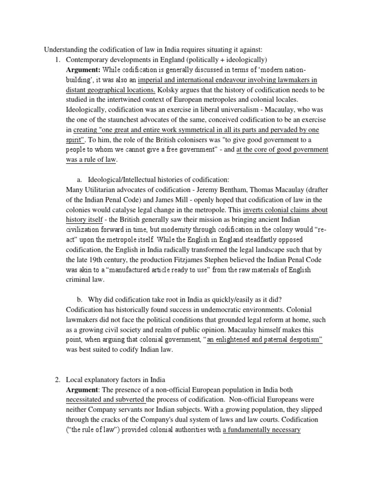 Codification and Colonial Difference in India | PDF | Colonialism ...