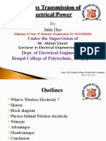 Wireless Transmission of Electrical Power