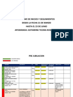 Informe de Seguimientos Desde La Fecha