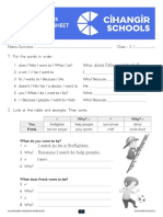 Sinif 30. Hafta Weekend Worksheet