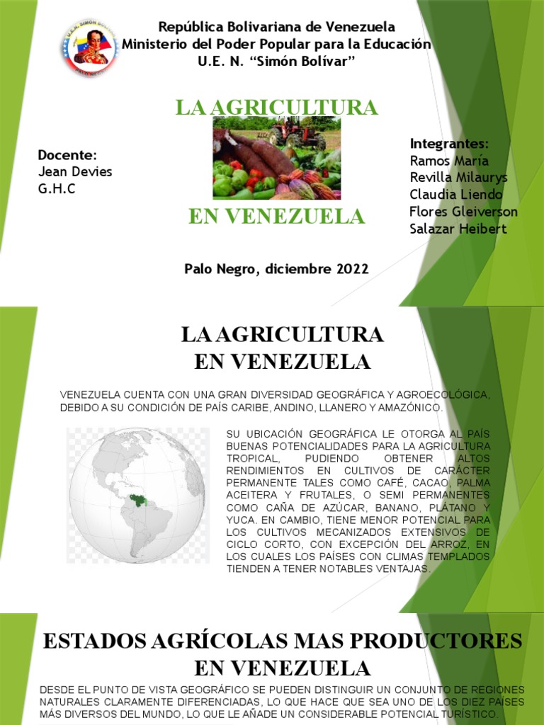 La Agricultura en Vzla | PDF | Venezuela | Minería