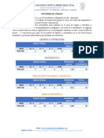 Informe de Grado Quinto