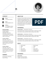 Resume CV Templates Word Doc 6