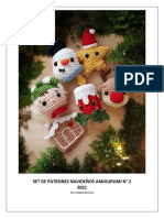 Set de Patrones Navideños Amigurumi #2 2021: Por: Mabe Berríos