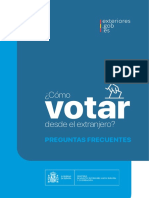 Preguntas Frecuentes Voto Exterior