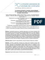 Comparativo Entre Cimento Portland e Cimento Supersulfatado Submetidos Ao Ataque Por Sulfato de Sódio: Resistência Mecânica e Variação Dimensional