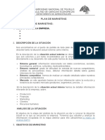 Esquema de Plan de Marketing