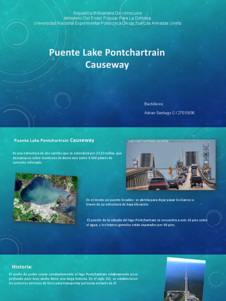 Lake Pontchartrain Causeway | PDF | Hormigón pretensado | Hormigón