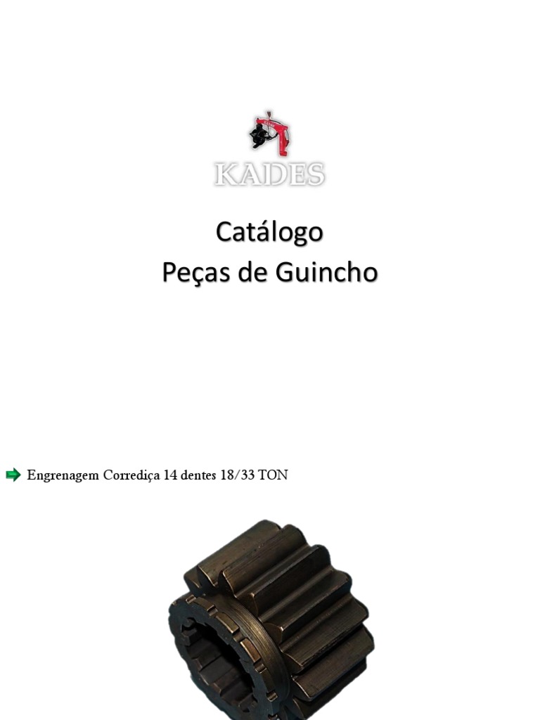 Catálogo Peças Guincho | PDF | Tecnologia e Engenharia