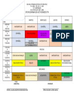 Horario Clases Jorjada Ampliada