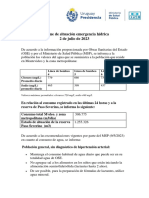 Informe de Situación Emergencia Hídrica