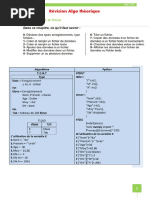 Résumé BAC Informatique : Algorithmes et Fichiers | PDF | Pointeur ...