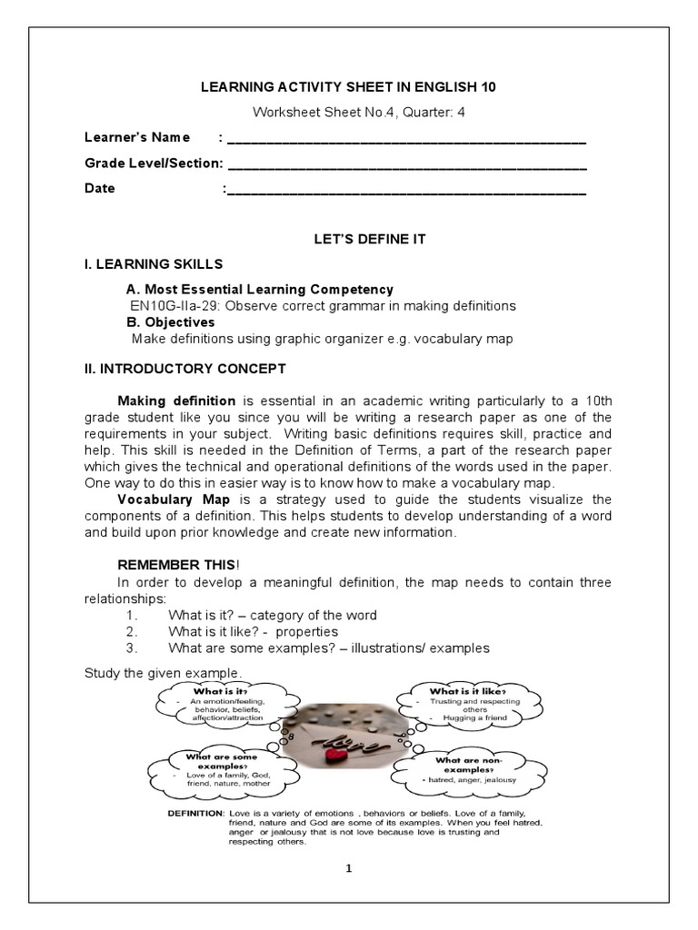 E10 q4 melc 4 las 4 pdf vocabulary learning