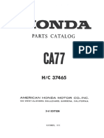 Honda CA77 Dream 305 Illustrated Parts List Diagram Manual