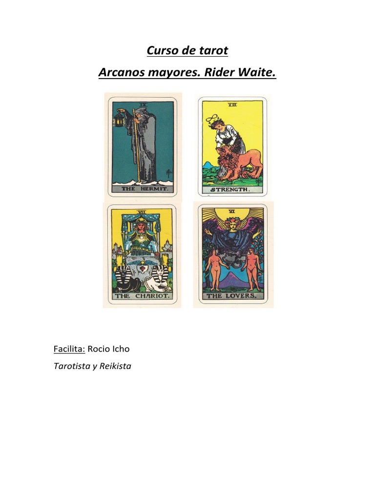 Curso de Tarot | PDF | Tarot | Arcanos Mayores