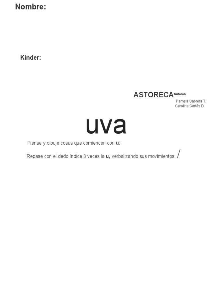 Primeras Palabras Pdf