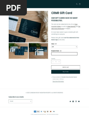 Gift card 