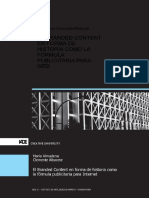 Ebook en PDF El Branded Content en Forma de Historia Como La Formula Publicitaria para Web