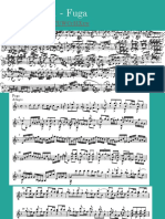 BWV 1001, Fuga - Análise