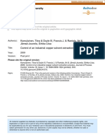 Komulainen, Tiina & Doyle III, Francis J. & Rantala, Ari & Jämsä-Jounela, Sirkka-Liisa Control of An Industrial Copper Solvent Extraction Process